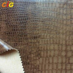 Tissu imitation cuir de crocodile