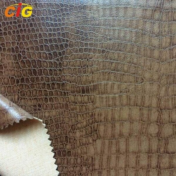 Faux Crocodile Leather Fabric