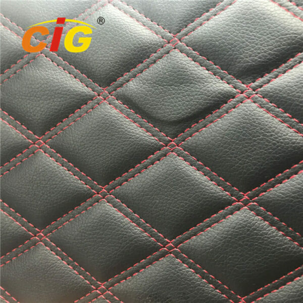 custom printed leather fabric